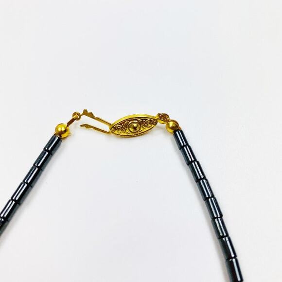 Fashion Charcoal Gold Beaded Set A Necklaces Lot of 2 - Picture 5 of 5